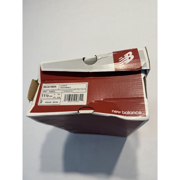 NIB New Balance ML501MDA Mens Sneakers Light Khaki Black White Size 11.5 main image 6